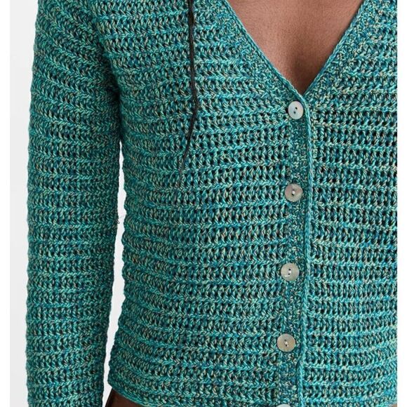 Vince Womens Marled Cardigan Med NWT $395 - Picture 5 of 11
